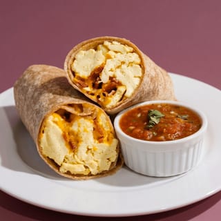 Turkey, Bacon, and Egg White Burrito