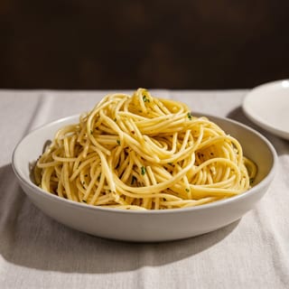 Spaghetti, Garlic, and Oil